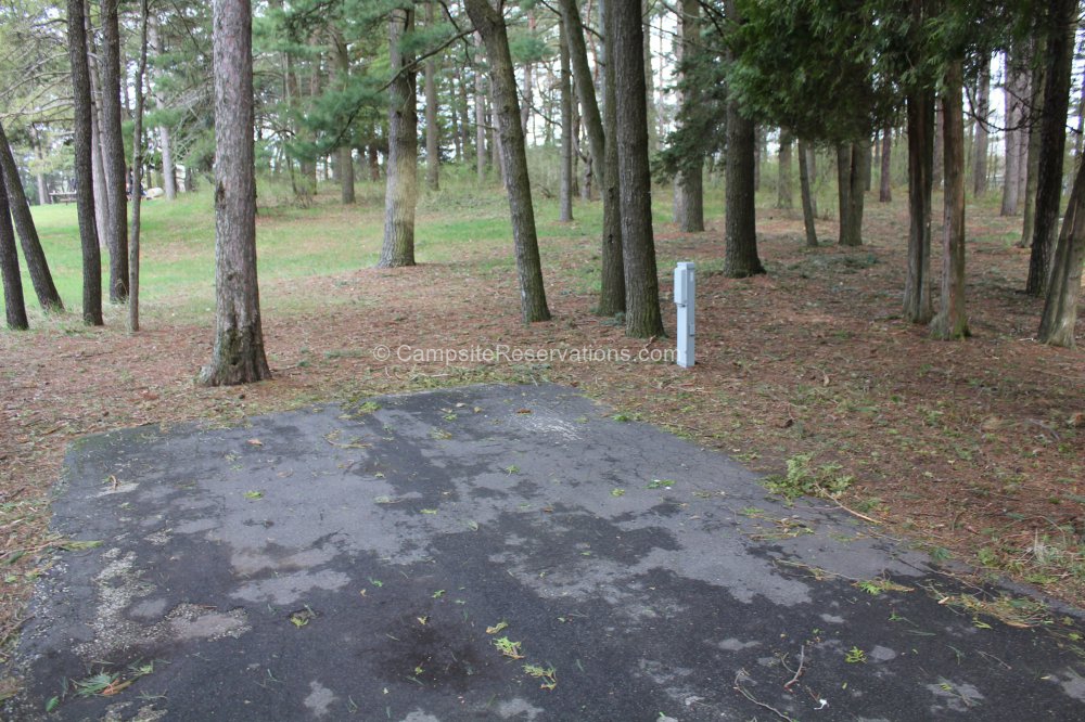 Campsite 032 in KohlerAndrae State Park Campground at KohlerAndrae State Park, Wisconsin